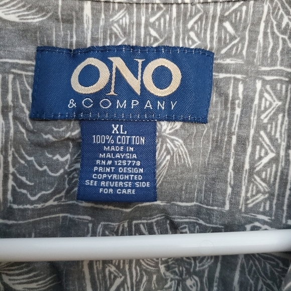 ONO & Company mens hawaiian shirt. Sixe XL - Picture 2 of 5
